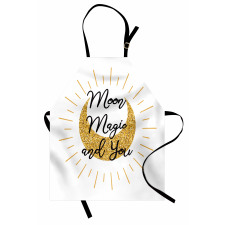 Lover Text Moon Magic and You Apron