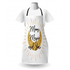 Lover Text Moon Magic and You Apron