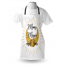 Lover Text Moon Magic and You Apron