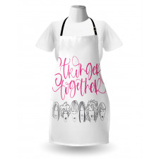 Stronger Together Sketch Apron