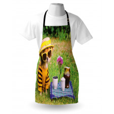 Clothed Puppy at Picnic Apron