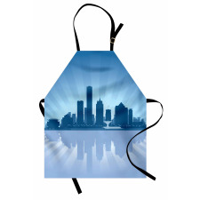 Retro Milwaukee Skyline Apron