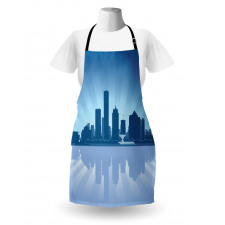 Retro Milwaukee Skyline Apron