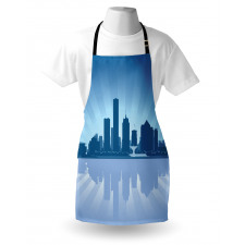 Retro Milwaukee Skyline Apron