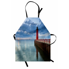 Dramatic Sky Lighthouse Apron