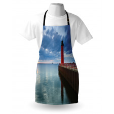 Dramatic Sky Lighthouse Apron