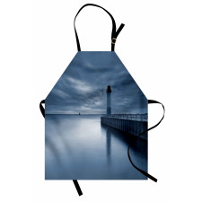 Lighthouse Overcast Sky Apron