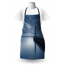 Lighthouse Overcast Sky Apron