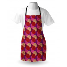Dotted Colorful Floral Image Apron