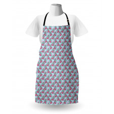 Vintage Like Folk Flowers Apron