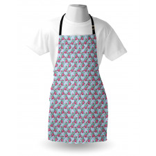 Vintage Like Folk Flowers Apron