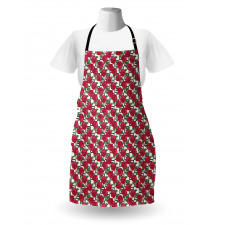 Flowers on Nested Squares Apron