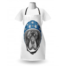 Dog in a Hard Hat Sketch Apron