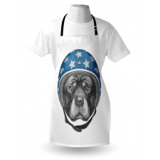 Dog in a Hard Hat Sketch Apron