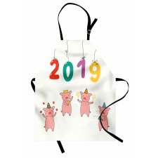 Chinese New Year Theme Doodle Apron