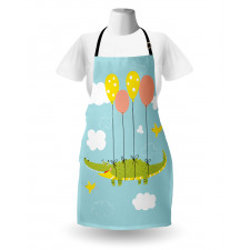 Flying Crocodile with Balloon Apron