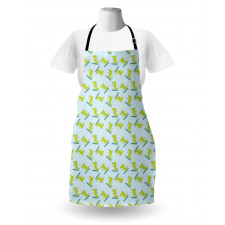 Surfing Happy Crocodile Apron