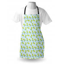 Surfing Happy Crocodile Apron