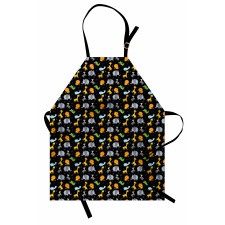 Lion Giraffe Whale Zebra Apron