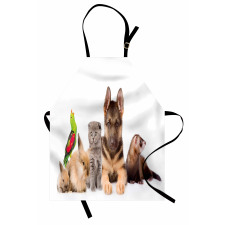 Bunnies Cat Dog and Ferret Apron