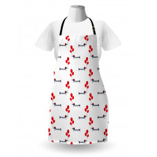 Parisian Dog and Balloons Apron