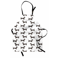 Dogs Pattern Lines Apron