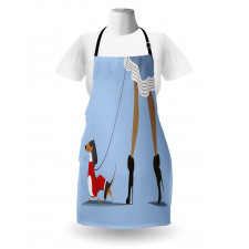 Woman and Dog Fashion Apron