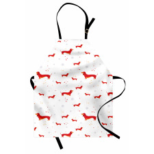 Dog with Hearts and Dots Apron