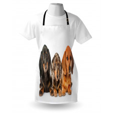 Different Color Dogs Lays Apron