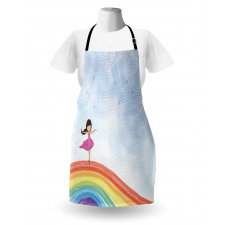 Girl Dances on Rainbow Apron