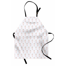 Hand Drawn Doodle Girl Apron