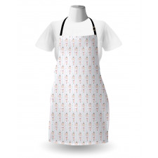 Hand Drawn Doodle Girl Apron