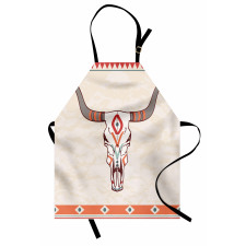 Ornate Bull Skull Apron