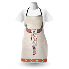 Ornate Bull Skull Apron