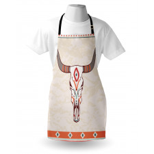 Ornate Bull Skull Apron