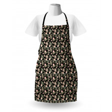 Tropical Flora on Exotic Leaf Apron