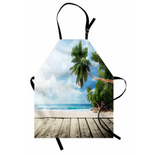 Sandy Tropic Ocean Beach Pier Apron