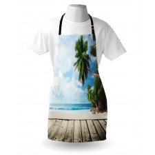 Sandy Tropic Ocean Beach Pier Apron