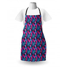 Tropic Leaves and Fruits Art Apron