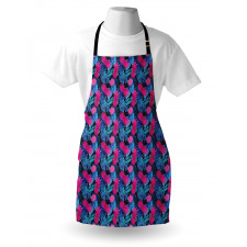 Tropic Leaves and Fruits Art Apron