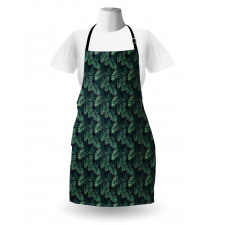 Exotic Jungle Foliage Pattern Apron