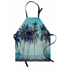 Summer Themed Tropical Shore Apron