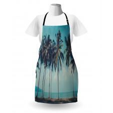 Summer Themed Tropical Shore Apron