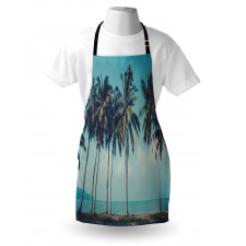 Summer Themed Tropical Shore Apron