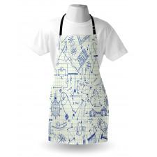 Technical Formulas Notebook Apron