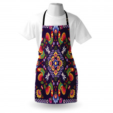 Rooster and Flowers Apron