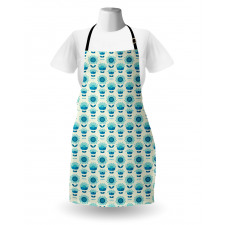 Folkloric Abstract Flowers Apron