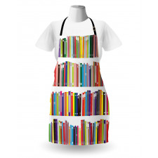 Colorful Doodle of Books Apron