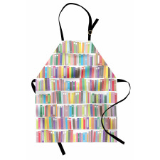 Colorful Cartoon Library Apron