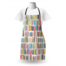 Colorful Cartoon Library Apron